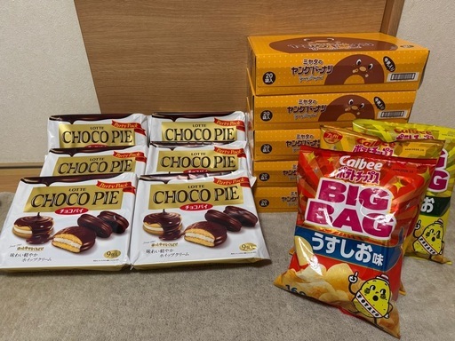 ロッテ　チョコパイ　ポテトチップスBIG BAG ヤングドーナツ お菓子14個セット