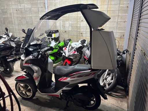 YAMAHA トリシティ125】 ルーフ向き側車付登録トライク自賠責2年 