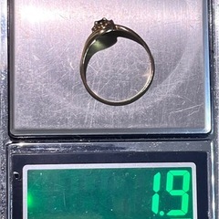 k18 18金　指輪　リング　石付き　レディースの画像