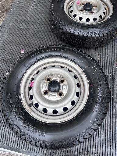 ホイールタイヤセット4本145/80R12 タイヤ製年2024 (MFK キング) 西