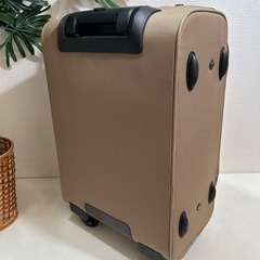 ACE エース キャリーバッグ スーツケース ベージュ 機内持込可 4輪 使用2回 キャリーケース 旅行バッグ トラベルバッグの画像