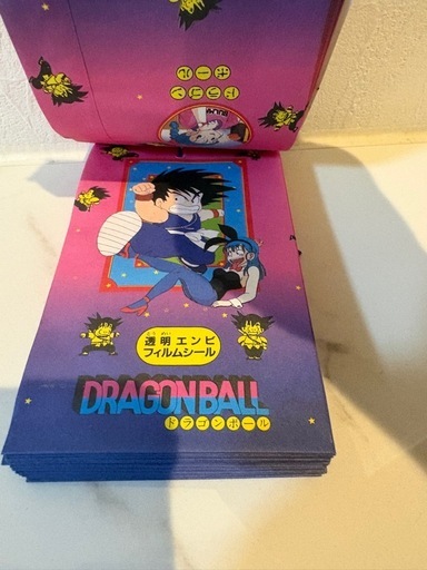 1986年 ドラゴンボール 透明エンビフィルムシール束 引き物 アマダ 駄菓子屋 新品未開封ドラゴンボールエンビフィルムシール1986年当時物枚数全て