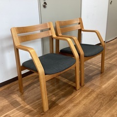 チェア ＜2脚セット＞【町田市再生家具】　260547の画像