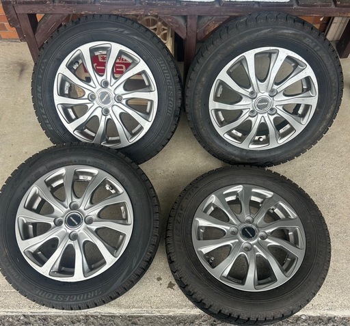 バリ溝】ブリヂストン BLIZZAK 165/65R14 4本セット (Hiroki) 日田の