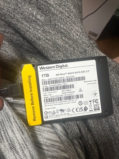 早い者勝ち。保証付きWD SSD 1TB 