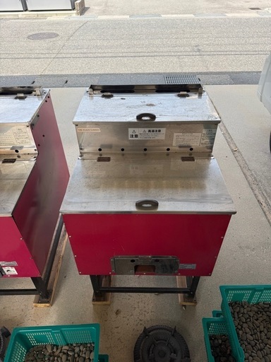 ①アサヒサンレッド AY-1000 石焼きいも機　2台セット 焼き芋機 いもランド AY-1000 プロパン アサヒサンレッド 野外型 石焼 