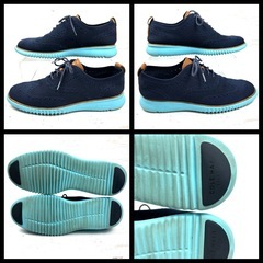 美品 コールハーン　COLE HAAN 2ゼログランド 9.5 ネイビーの画像
