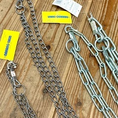 1個値段　犬用チェーン リード 大型中型小型犬 /ナスカン/スイベルの画像