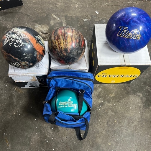 ボウリングボールセット（4個＋バッグ） (龍) 奥町のヤマハの中古