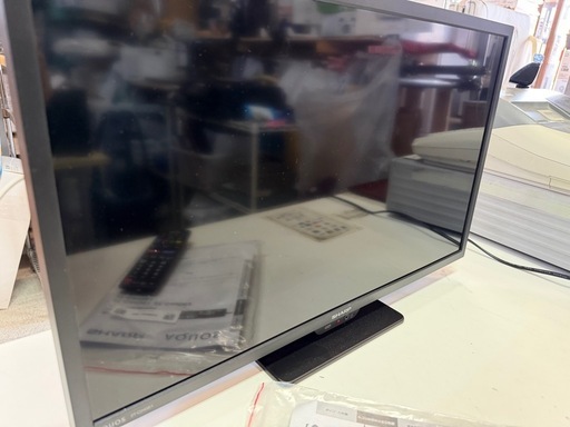 SHARP 2026年製 液晶カラーテレビ AQUOS 2T-C24GE1 24インチ 24V型 リモコン•取説付属 動作確認済 家電