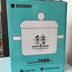 新品未開封ディズニー耐熱ガラス鍋の画像