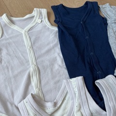 ベビー 前開き肌着   70cmの画像