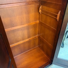 【愛品館 江戸川店】HIDA 民芸シリーズ 2枚扉ワードローブ（飛騨産業）の画像