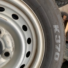 軽バン145/80r12タイヤホイルセットの画像