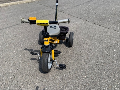 HUMMER 三輪車 押し棒付き 幼児 バスケット付 (chibimaru) 新札幌の