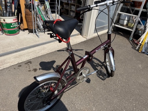 (EP) 折りたたみ自転車 Classic Mimugo  16インチ パープル系 MG-CM16 変速なし 中古品 ③