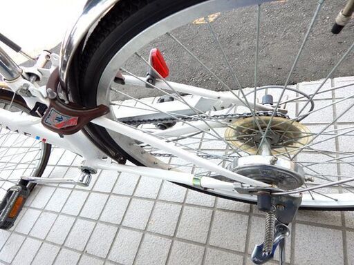 札幌市 清田区 シティサイクル 子供用自転車 SHOU A LA CREME シュークリーム 6段変速 ホワイト系 24インチ 小学生