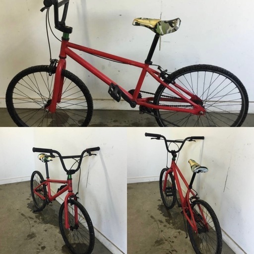 △k-40 q 岐阜発/ FUN EASY/ ノーパンクタイヤ/ BMX/ 自転車/ 24インチ/ サドル破れあり/ 現状品/ 管06