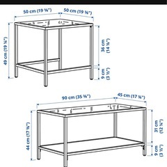 IKEA   ガラステーブル小の画像