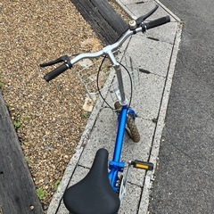 折りたたみ自転車　12インチ ブルー 自転車　小型 　の画像