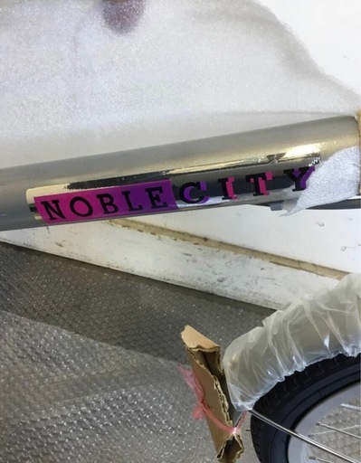 △k-45 y 岐阜発/ 未使用品/ 折りたたみ自転車/ 新車/ NOBEL CITY/ 16インチ/ 変速なし/ 管06u/ R8.