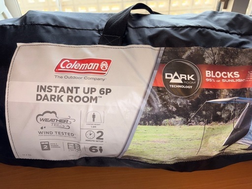 Coleman インスタントアップ 6P ダークルーム テント 約2分設営 品番2000032506
