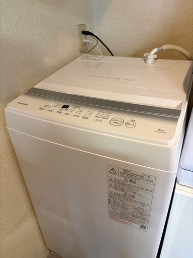 東芝　洗濯機　6kg 23年製　美品