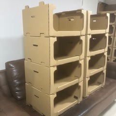 強化ダンボールケース  多目的棚 収納棚　自由に組み立て 15個 新品 の画像