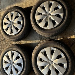 ブリヂストン155/80R14夏タイヤホイール4本セットキャップ付き の画像