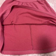 マタニティ スカート L ピンク フレア 妊婦服 産前産後 楽ちんの画像