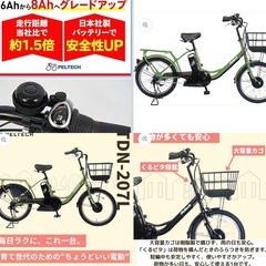 【2025年式 現行モデル】 ペルテック 内装3段変速 8.0Ahバッテリーの画像