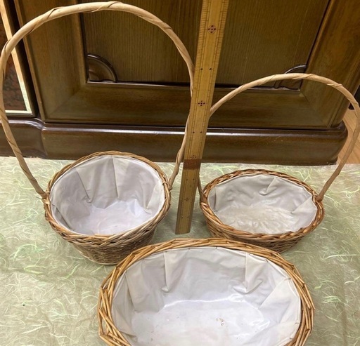 ラタン　花かご　まとめ売り