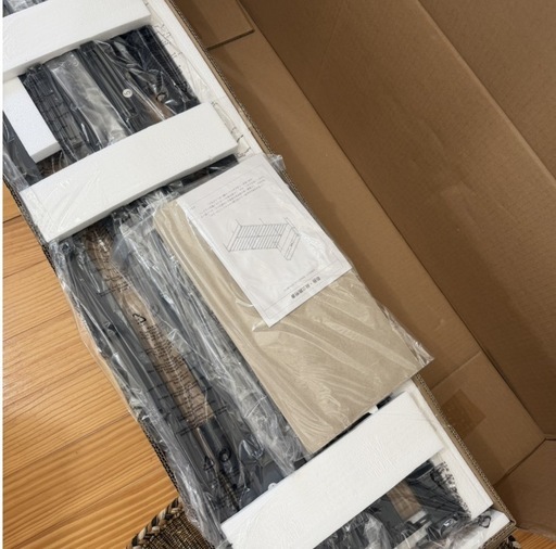 ベッドフレーム シングル 収納宮棚付き パイプベッド コンセント付き