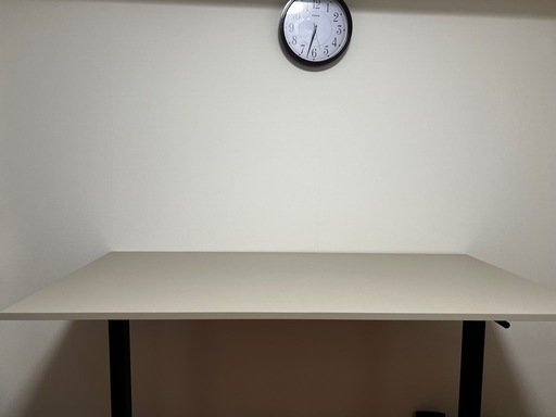 TROTTEN トロッテン デスク 昇降式、ホワイト/チャコール、160x80cm