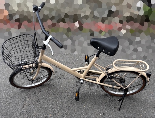 自転車　20インチ　ベージュ