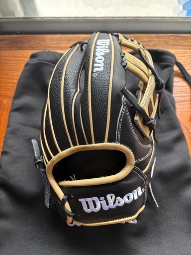 Wilson軟式内野用グラブ Wannabe Hero DUAL 27型 サイズ11.5 ブラックＳＳ×ブロンド 