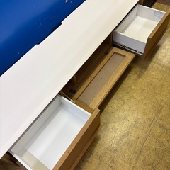 【ジャングル深井店】シギヤマ家具 テレビ台 ホワイト&ナチュラル 収納家具 リビング家具 堺市 深井【FU973】の画像