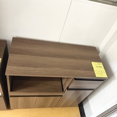 【ドリーム池田】◎ジモティ割7%◎木製レンジ台　ダークブラウン【53679】の画像