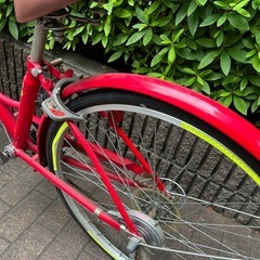 自転車ジャンク　レッドの画像