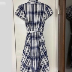 半袖 チェック柄 ワンピースの画像
