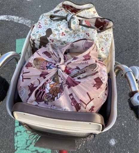 前輪タイヤ交換済！子供前後ろ乗せ自転車