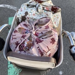 前輪タイヤ交換済！子供前後ろ乗せ自転車の画像