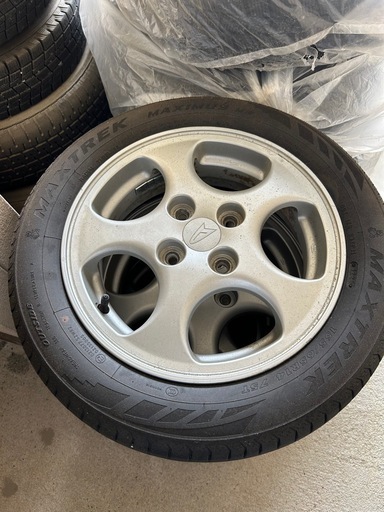 155/65R14    ダイハツ純正アルミ付き夏タイヤ4本セット
