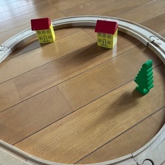木製鉄道玩具　ドイツ・ロスバーグ社　HEROSトレインレール33ピースセットの画像