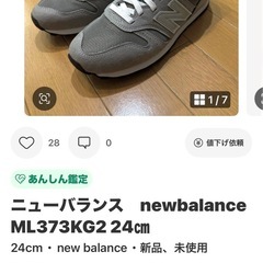new balance ニューバランスML373 25cm ネイビーの画像