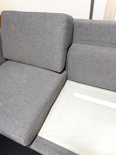【美品】大型
人掛けローソファ（凹み・破れなし）
