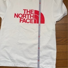 THE NORTH FACE ザノースフェイス白×赤シンプルロゴTシャツMサイズの画像