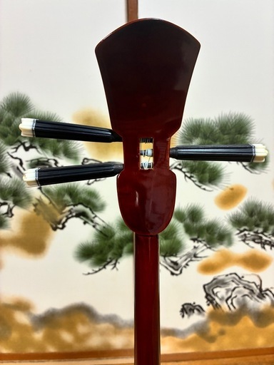 6月13日終了！沖縄三線！新品貴重！知念大工型！本張り【一枚張り】付属品付き！ ⑮