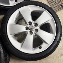 美品 トヨタ プリウス S G ツーリング 純正 アルミ タイヤホイール 4本 215/45R17 17インチの画像