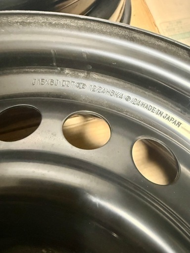 ホンダ　フィット　純正鉄ホイール　中古美品　4枚セット